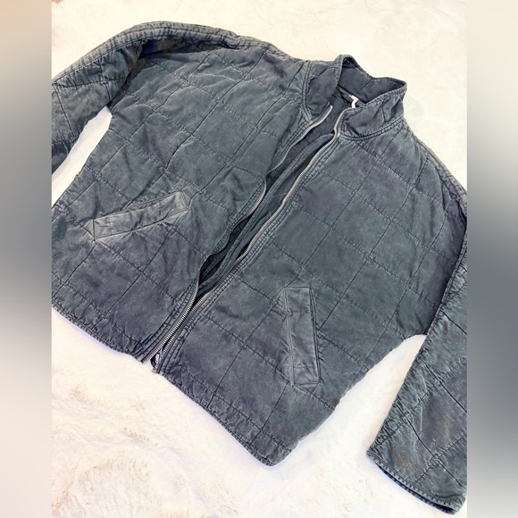 Free People Dolman Quilted Jean Jacket - Picture 12 of 14